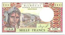 Djibouti 1000 Francs Trains - Camels -  1991