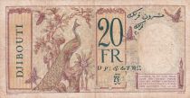 Djibouti 20 Francs - Au paon - 1936 - Série U.20 - TB - P.7a
