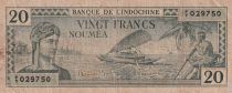 Djibouti 20 Francs - Impr. Australian - ND (1944) - P.49