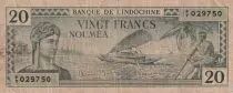 Djibouti 20 Francs - Impr. Australienne - ND (1944) - P.49