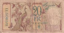 Djibouti 20 Francs - Peacock - ND (1936) - P.7