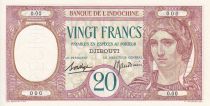 Djibouti 20 Francs au Paon - Spécimen - ND (1936) - NEUF - Kol.610bs