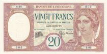 Djibouti 20 Francs au Paon ND (1932) - Spécimen - Neuf