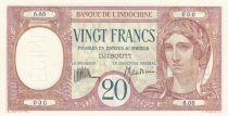 Djibouti 20 Francs au Paon ND (1932) - Spécimen