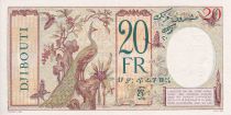 Djibouti 20 Francs Peacock - Specimen - ND (1938) - UNC - P.7As