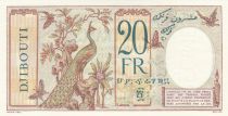 Djibouti 20 Francs Peacock ND (1932) - Specimen - P.7as - UNC