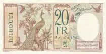 Djibouti 20 Francs Peacock ND (1932) - Specimen - P.7as - UNC