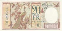 Djibouti 20 Francs Peacock ND (1936) - Specimen - P.7bs - UNC