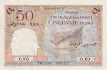 Djibouti 50 Francs Côte Française des Somalis - ND (1952) - Spécimen