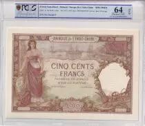 Djibouti 500 Francs - femme et bateau - ND (1927) - Spécimen - PCGS OPQ 64