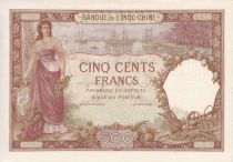 Djibouti 500 Francs - Woman and boat - ND 1927 - Specimen - P.UNC - p.9as