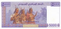 Djibouti 5000 Francs - M. Harbi - ND (2002) - Serial A.001