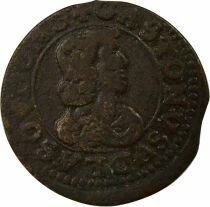 Dombes, Gaston of Orleans - Double Tournois, Type 16 - 1641 Tr&eacute;voux