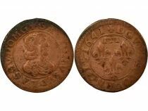 Dombes, Gaston of Orleans - Double Tournois, Type 16 - 1641 Tr&eacute;voux