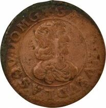 Dombes, Gaston of Orleans - Double Tournois, Type 16 - 1641 Tr&eacute;voux