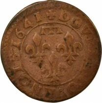 Dombes, Gaston of Orleans - Double Tournois, Type 16 - 1641 Tr&eacute;voux