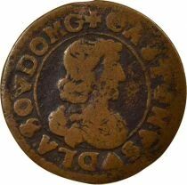 Dombes, Gaston of Orleans - Double Tournois, Type 16 - 1642 Tr&eacute;voux