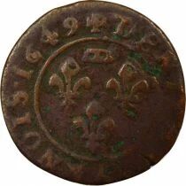 Dombes, Gaston of Orleans - Double Tournois, Type 7 - 1649 Tr&eacute;voux