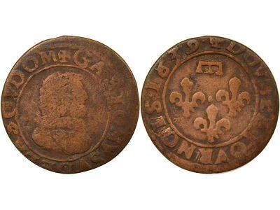 Dombes, Gaston of Orleans - Double Tournois, Type 8  - 1639 Tr�voux
