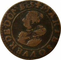Dombes, Marie de Bourbon Montpensier - Double Tournois - 1623 Tr&eacute;voux