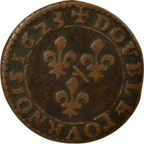 Dombes, Marie de Bourbon Montpensier - Double Tournois - 1623 Tr&eacute;voux