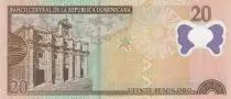 Dominicaine Rép. 20 Pesos de Oro - Gregorio Luperon - Panthéon - Polymère - 2009 - Série AD - P.182