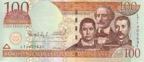 Dominicaine République 100 Pesos Oro Oro, Duarte, Sanchez, Mella - 2004