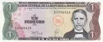 Dominican Rep. 1 Peso de Oro - Duarte - Industry - 1978 - Serial A - P.116a