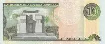 Dominican Rep. 10 Pesos de Oro - Matias R. Mella - 2000 - Serial AF - P.159