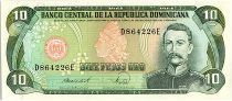 Dominican Rep. 10 Pesos Oro, Ramon Matias Mella - 1988