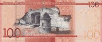 Dominican Rep. 100 Pesos - Duarte, Sanchez, Mella - Puerta del Conde - 2014 - Serial AR - P.190a