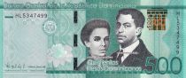 Dominican Rep. 500 Pesos - Heroes of the nation - 2017 (2020) - Serial HL - P.NEW