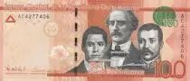Dominikanische Rep. 100 Pesos Duarte, Sanchez, Mella - Puerta del Conde 2014 - UNC - P.190