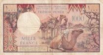Dschibuti 1,000 Francs - Trains - Camels - 1979?2005 - Series C.1