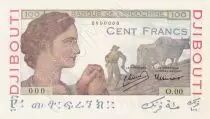 Dschibuti 100 Francs - 1946 Specimen - UNC - P.19As