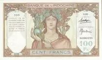Dschibuti 100 Francs - Statue of Angkor - Djibouti 1938- Specimen - UNC