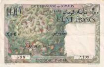 Dschibuti 100 Francs Coral - ND (1952)- Serial P.109