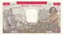 Dschibuti 1000 Francs - Woman seated - Specimen - 1938 - UNC - P.10s