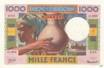 Dschibuti 1000 Francs - Woman with jug - 1946 - Specimen - UNC - P.20s