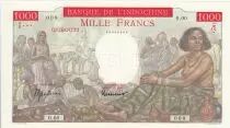 Dschibuti 1000 Francs Woman seated-  Red background  - Specimen 1947