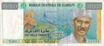 Dschibuti 10000 Francs - Hassan G. Aptidon - ND (1999) - Serial Y.001 - P.41