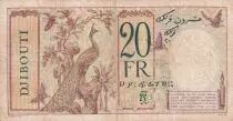 Dschibuti 20 Francs - Peacock - 1936 - Serial U.20 - F - P.7a
