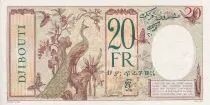 Dschibuti 20 Francs Peacock - Specimen - ND (1938) - UNC - P.7As