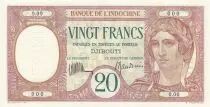 Dschibuti 20 Francs Peacock ND (1932) - Specimen - P.7as - UNC