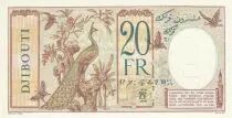 Dschibuti 20 Francs Peacock ND (1936) - Specimen - P.7bs - UNC
