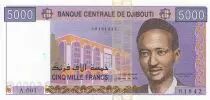 Dschibuti 5000 Francs - M. Harbi - ND (2002) - Serial A.001