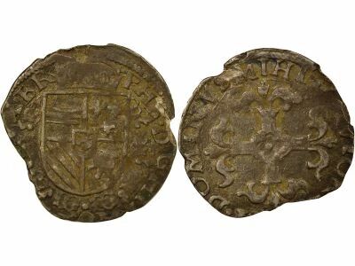 Duc. of Brabant, Philip II - 1/20 Ecu - 1571 / 1591