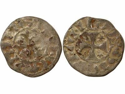 Duch� de Bretagne Comt� de Penthi�vre, au nom d\'Etienne I - Denier - 1138 / 1184 Guingamp