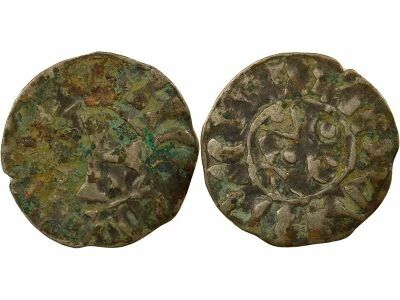 Duch� de Bretagne Comt� de Penthi�vre, au nom d\'Etienne I - Denier - 1138 / 1184 Guingamp