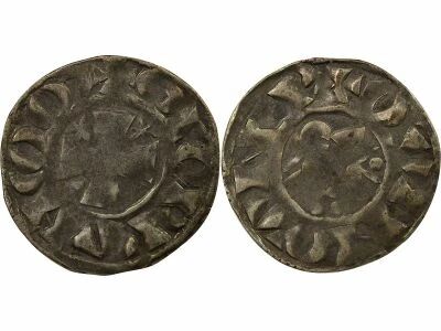 Duch� de Bretagne Comt� de Penthi�vre, au nom d\'Etienne I - Denier - 1138 / 1184 Guingamp